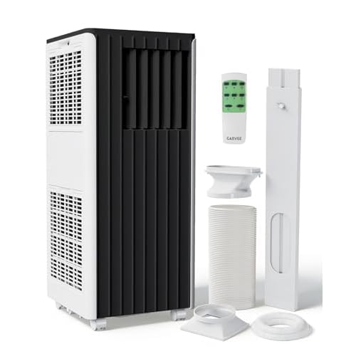 Garvee 8000 BTU Portable Air Conditioner, 3-in-1 Cooling, Dehumidifier & Fan for Rooms Up to 350 Sq. Ft. | Sleep Mode | Energy-Saving 24-Hr Timer | AC