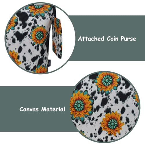 Image of NGIL Medium Top Zipper Closure Canvas Tote Bag with Attached Matching Coin Purse For Moms and Nurses