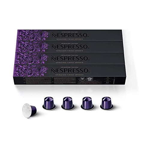 Nespresso Ispirazione Firenze Arpeggio, Original Line Coffee Capsules, Dark Roast, 40 Count Coffee Pods, Brews 1.86Oz, Box