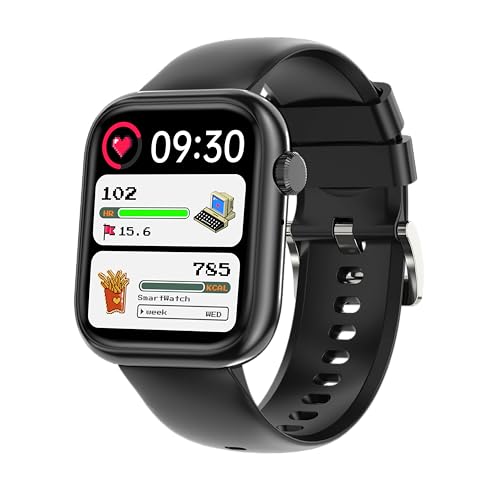 Smartwatch Damen Herren, 1.83' HD Fitness Tracker mit Schrittzähler/Blutdruckmessung/Pulsuhren/Telefonfunktion, Schlaftracker, 120+ Sportmodi, IP68 Wasserdicht Fitnessuhr&Sportuhr für Iphone Android