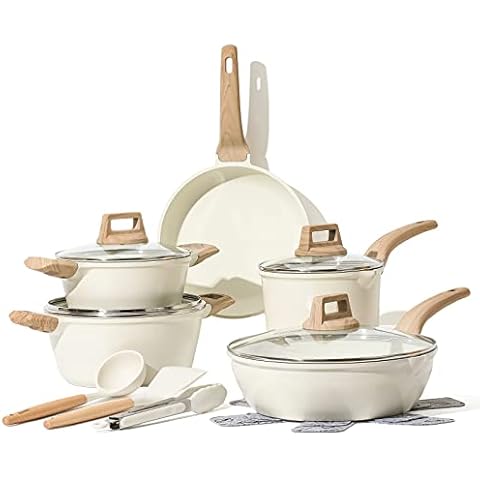 Set de Sartenes y Ollas Antiadherentes CAROTE 14 Piezas Cover