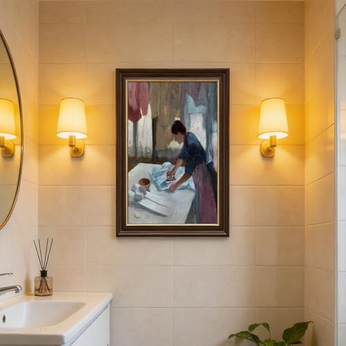 Impression sur toile Edgar Degas Repasseuse 20x30cm - 7
