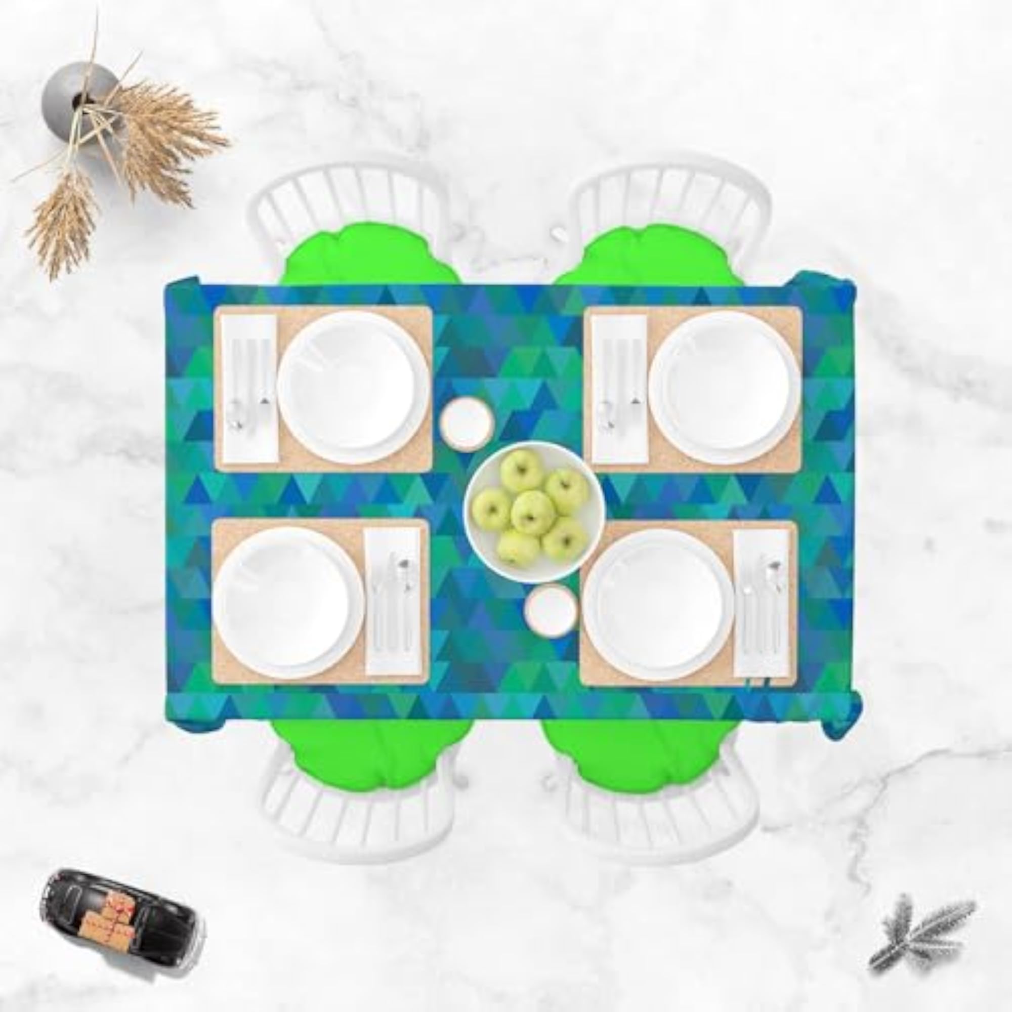 Creative Triangles Table Cloth Cover for Dining & Center Table
