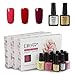 Produktbild Elite99 Gel Polish Set UV LED Farblack Nagellack Kit Nail Salon Geschenkset Gel Polish UV LED Soak Off Gel Nail Polish 3Stk Nagellack & Überlack & Unterlack mit Top Coat Base Coat 7.3ML C003
