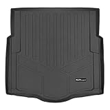 MAXLINER All Weather Custom Cargo Liner Trunk Floor Mat Black for 2016-2019 Chevrolet Cruze Sedan with Spare Tire