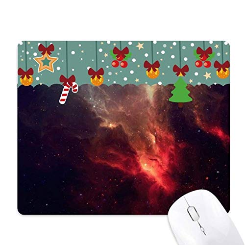 Tapis de souris nébuleuse rouge le cadeau de Noël idéal pour jeu de bureau