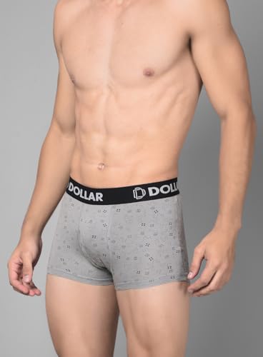 Image of Dollar Bigboss Men's Assorted Pack of 3 Cotton Trunk (Colour & Print May Vary)