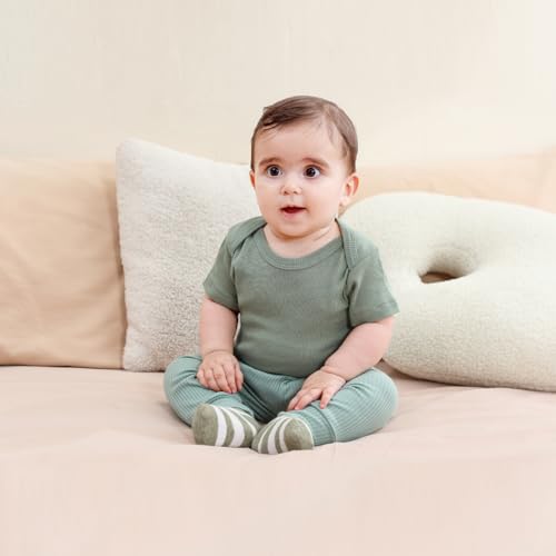 Baby Layette Gift Set 9-Piece Baby Bodysuits and Pants Set Infant Boy Girl Clothes Outfits2