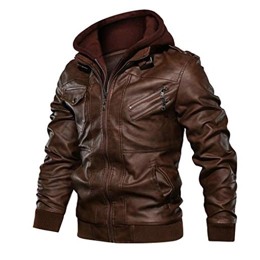 Veste en Cuir Homme Hommes Hiver Mi Saison Punk Bombers Vintage Automne Blouson Legere Blousons Manteau Perfecto Sherpa Long Jacket Retro