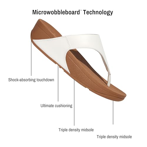 Image of FitFlop Womens Lulu Leather Toe Post Sandals