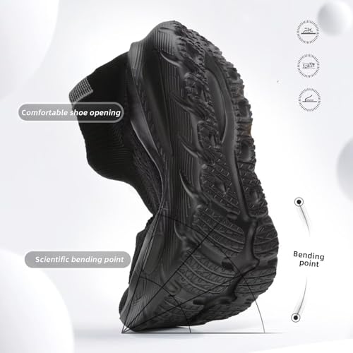 Mens Walking Shoes Running Athletic Sports Sneakers Slip on Mesh Lightweight Breathable Tennis Gym Soft Sole4