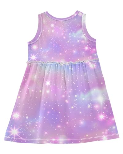 Girls Dresses Summer Toddler Sleeveless Midi Dress Casual Cotton A-Line Sundress2