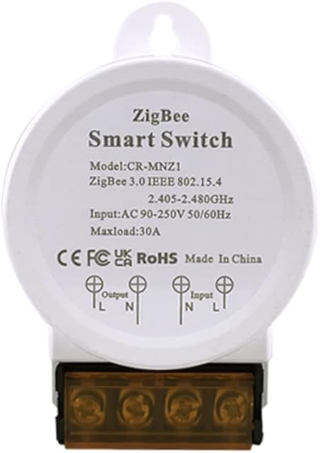 COLOROCK 30A High Power ZigBee Smart Switch with Energy Monitoring, DIY Wireless Remote Control Module with Smart Life AppVoice Control, Compatible with Amazon Alexa,Google Home,Timer Function