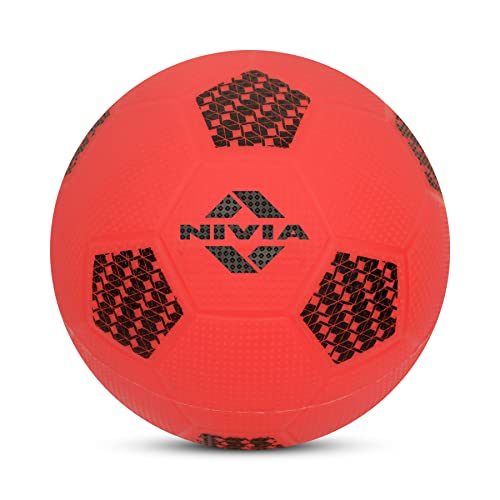 NIVIA Combo Homeplay Football Size - 1 and 3 (Red) 3 41cXOulp7LL
