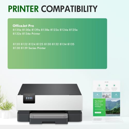 Image of 923XL 923 8130e 8125e Ink Cartridges Combo Pack for HP Printers with Chip