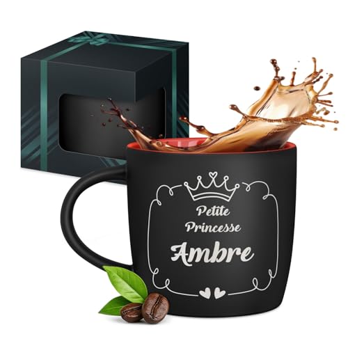 Maverton Mug personnalisé pour femmes - 40cl Tasse à Thé Personnalisable avec Prénom pour elle - Tasse décorative pour Collègue - Cadeau original -...