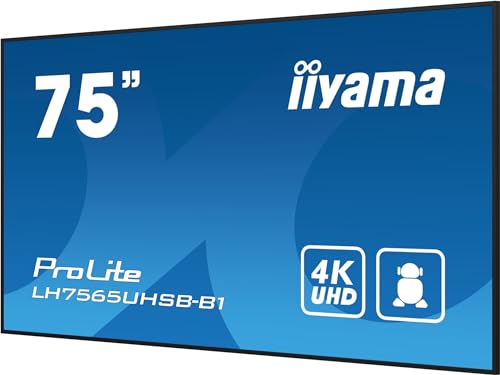 Écran IIYAMA 75' 4K UHD Dalle IPS 8ms 800cdm² HDMIDisplayPortUSB - vue 8