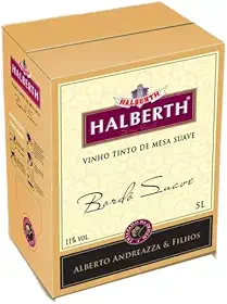 Vinho Halberth Tinto Suave Bordo Bag In Box 5 Litros