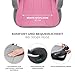 Kinderkraft I-BOOST Kindersitz 135-150cm I-Size, Sitzerhöhung von 9 bis 12 Jahre, Einfache montage, ergonomische Haltung, zusätzlichen Schaumstoff, Rosa