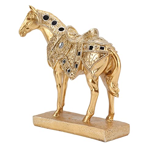 Pièce d'accent en résine : statue de cheval debout pour sublimer votre entrée - 4