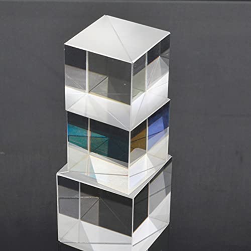 Miniatura 6 de JINGLIANG Prisma de cubo divisor de haz, vidrio óptico K9, para instrumento óptico de precisión, cubo semi-reflectante y semitransparente, relación