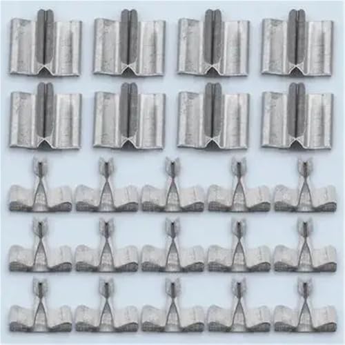 Bases metálicas para mechas de vela, 400 piezas miniatura 6