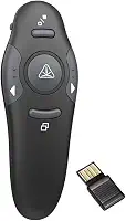 Apontador Passador de Slides Wireless Sem Fio Laser Pointer Vermelho PowerPoint Controle Remoto Passador USB 2.4GHz Alcance 30m Apresentações Palestras Aulas