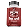 Ancestral-Supplements-Grass-Fed-Beef-Heart-Desiccated--Natural-CoQ10-Supports-Heart-Mitochondrial-and-Blood-Pressure-Health-180-Capsules Ancestral Supplements Grass Fed Beef Heart Supplement, 3300mg, CoQ10 Supplement with Grass Fed Beef Liver, Supports Energy, Immune, Heart and Mitochondrial Health, Non GMO, 180 Capsules