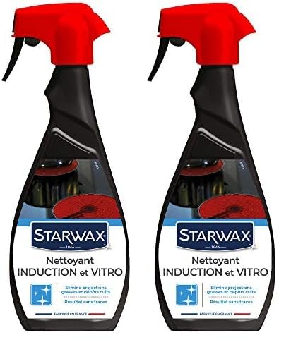 STARWAX Nettoyant Quotidien pour Vitrocéramique et Induction - 500ml -Idéal pour Nettoyer les Plaques en Vitrocéramique et Enduction - Le Support Brillant - Sans...