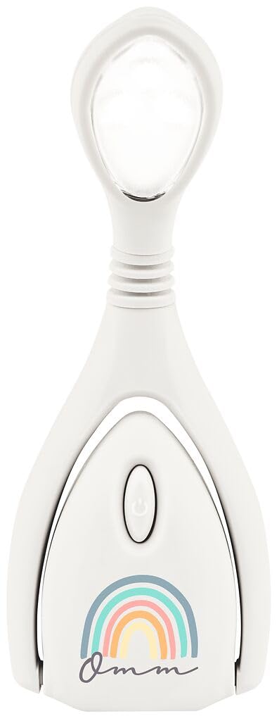 moses. Omm for you Leselicht Lumi Plus Recharge Rainbow – dimmbare LED-Klemmleuchte, wiederaufladbar, flexibel schwenkbar, mit Regenbogen-Design