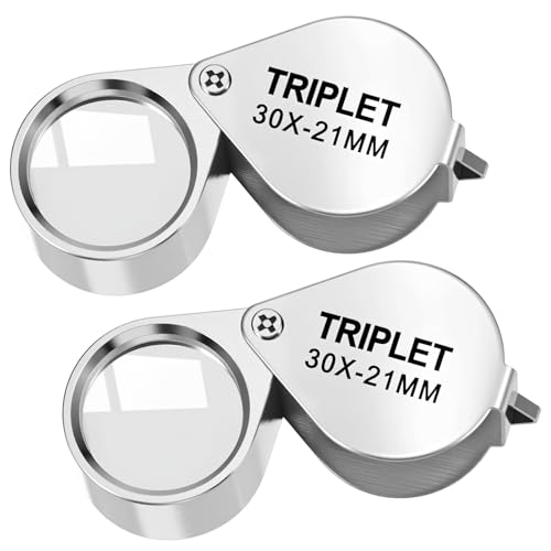 Xindojuz 30X Jewelers Loop Magnifier (2-Pack)
