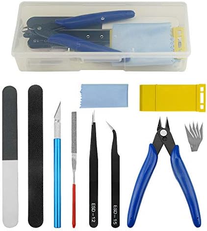 WiMas Gundam Model Tools Kit Hobby Model Tool Set Upgrade Model Basic Tools Craft Set con lucidatrice elettrica per la riparazione e il fissaggio dei