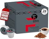 Kimera Koffee Organic Ground Coffee, Focus Blend, Light Roast infused with L-Theanine, Pack of 24 Cup Coffee Pods
