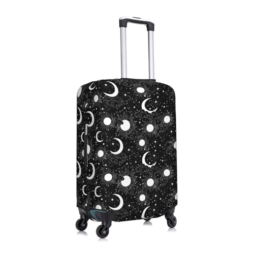 Crescent and Stars Luggage Cover Anti Scratch Dirt Waterproof Elastic Travel Luggage Cover Protector Suitcase Cover for Suitcase Tsa Approved Fit 18-32 Inch Luggage2