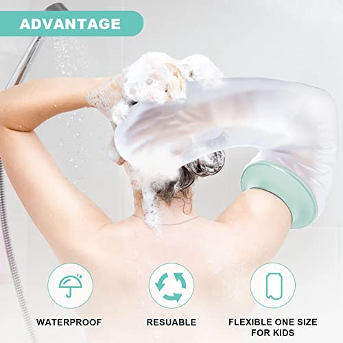 1More Waterproof Cast Covers For Shower Adult Arm, Soft Comfortable Watertight Seal To Keep Wounds Dry,Women Bath Bandage Protector Hand Wrist, Finger,Elbow.reusable, Broken Arm Gifts,Blue #TOP4