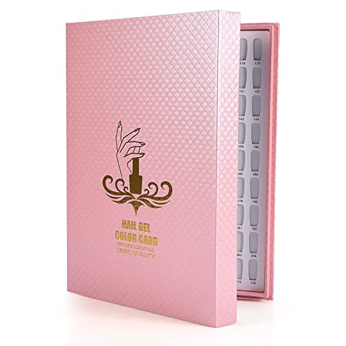 Exibição de Gráfico de Cores de Unhas de 216, Livro de Exibição de Esmalte de Gel de Unhas de 21,8 X