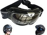 FocusHD Ski Goggles Video Camera 1080P, 4-FQ Motocross Goggles Dirt Bike Goggles Snowboarding Goggles Action Camcorder Anti-Fog UV Protection 16GB Memory Integrated