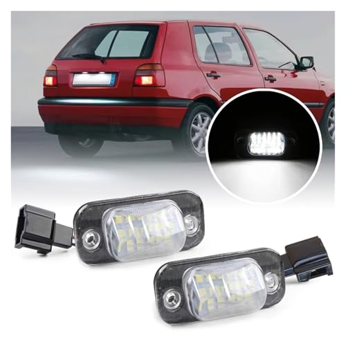 Luz de matrícula LED para solucionar bombilla fundida en Ibiza 2 y Golf 3 pack de 2 6