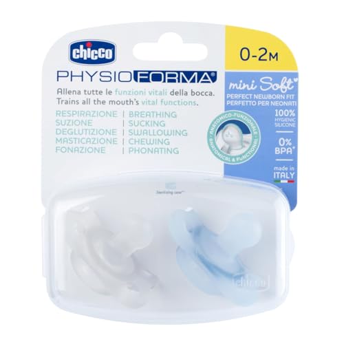 Variante de Chicco chupete PhysioForma silicona 0-2 meses azul (2 uds)