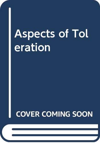 Buy Aspects of Toleration — BookShops.in