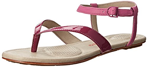 TSUBO Women's Bellah Patent Toe Ring Sandal, Dahlia, 11 M US