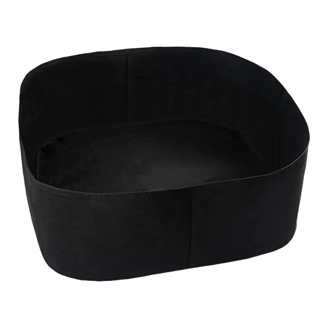 Bolsas para macetas de fieltro negro para cultivar hortalizas en el patio