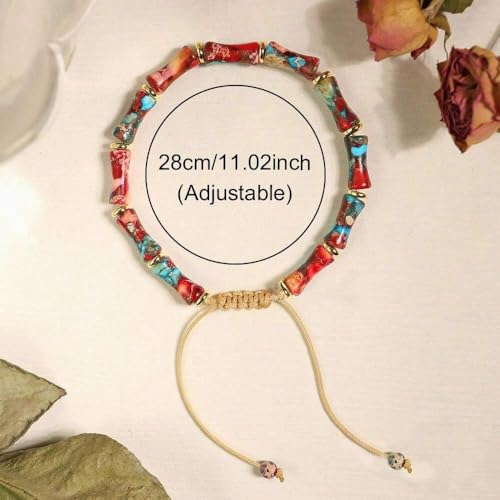 Image of 7 Chakra Bracelet Bohemian Handmade Leather Wrap Healing Protection Natural Stone Yoga Beaded Bracelets Boho Friendship Jewelry