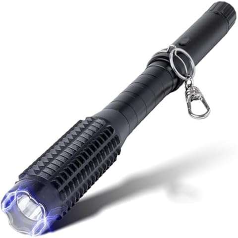 Pain Safari Self-Defense Bundle: Shockwave Mini Tactical Flashlight & PAIN SAFARI XL Tactical Flashlight Stun Gun | 800,000V & 10,000V Stun Power | Ultra-Compact & Ultra-Bright LED | Rechargeable | Ai Cover