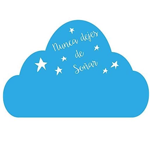 Vinilo Pared cabecero cama"Nunca dejes de soñar" Vinilos decorativos de frases. vinilo frases motivadoras. Vinilo para decorar habitaciones. Docliick DC-18003 (90x60cm)