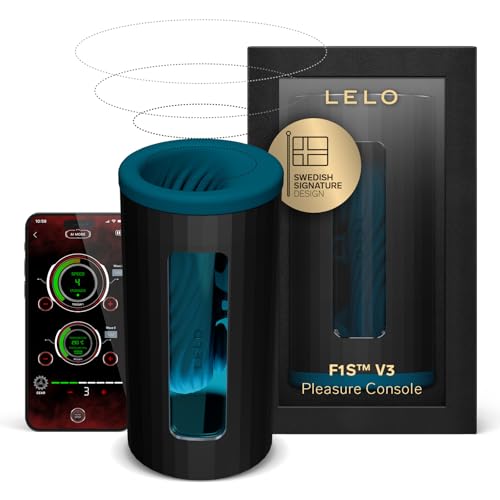 LELO F1S V3 Pleasure Console With App Adult Sex Toys for Men Automatic Male Sex Toy with 8 Settings And an AI Male Masturbator Penis Vibrator Red