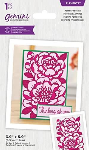Image of Gemini Elements Delicate Panel Metal Die Set - Perfect Peonies (GEM-MD-ELE-PEPEO)