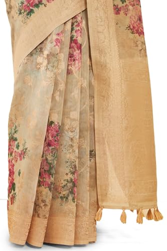 Soch tussar silk saree in tussar silk – image 5