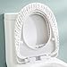 20 Pack Disposable Toilet Seat Cover Waterproof Non-Woven Fabric, Disposable Toilet Seat Covers for Travel, Disposable Seat Covers for Outing Hotel Hospital Public Toilet (Double Layer White)