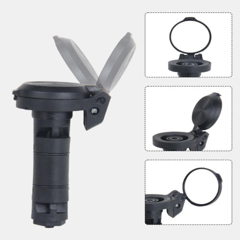 Specchietto convesso, leggero, in acrilico, per manubrio di mountain bike, sicurezza